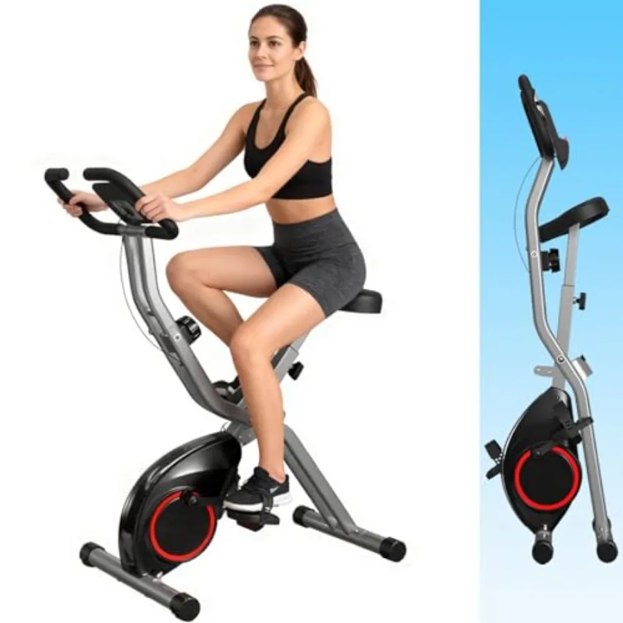 Exercise Bike Magnetic Resistance - Bicicleta de ejercicio plegable para apartamentos
