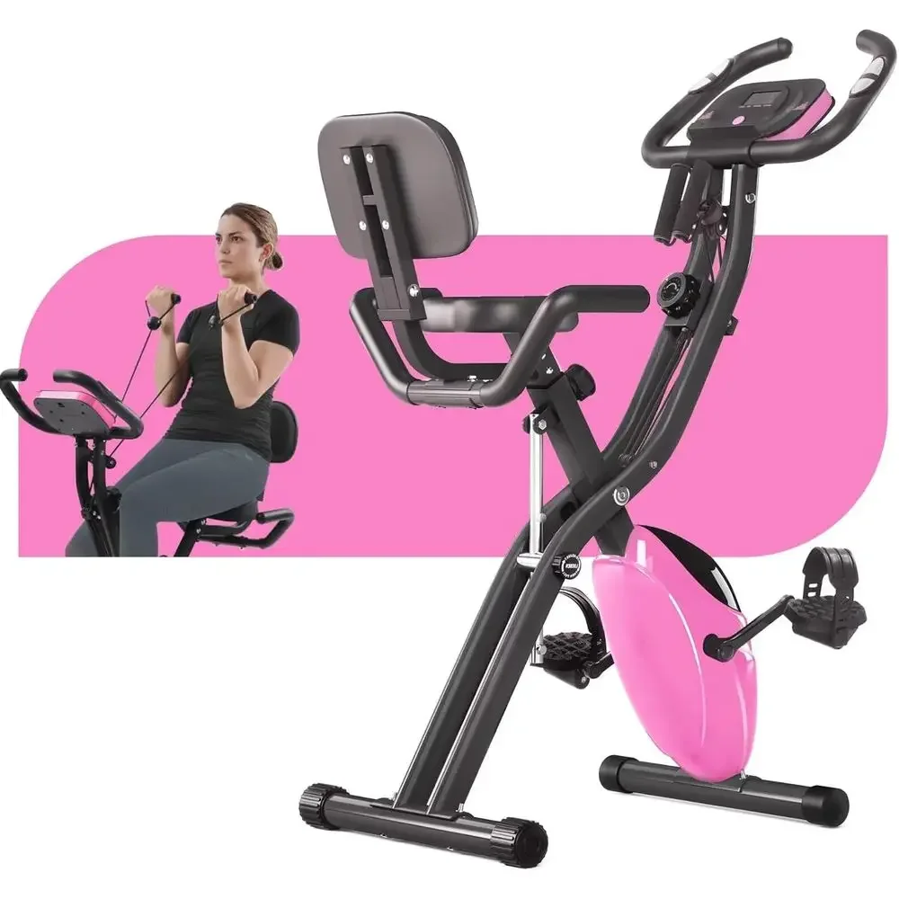 Exercise Bike Magnetic Resistance - Bicicleta de Ejercicio Reclinable y Vertical