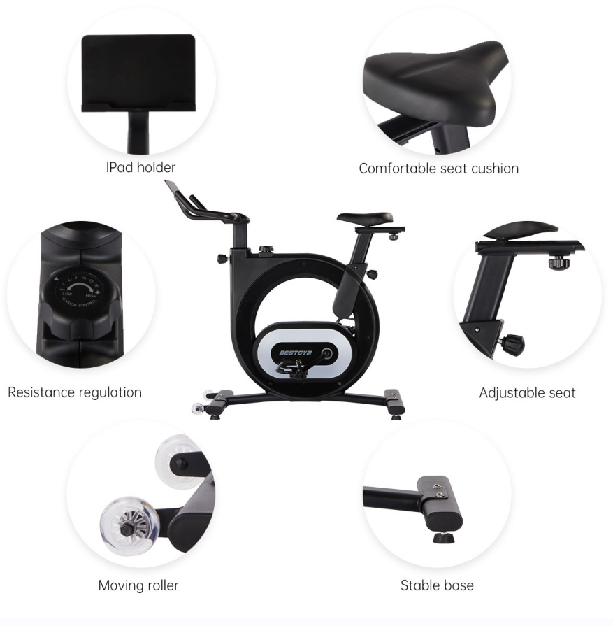 Bicicleta de Spinning con Moto - Exercise Bike Magnetic Resistance reseña y precio