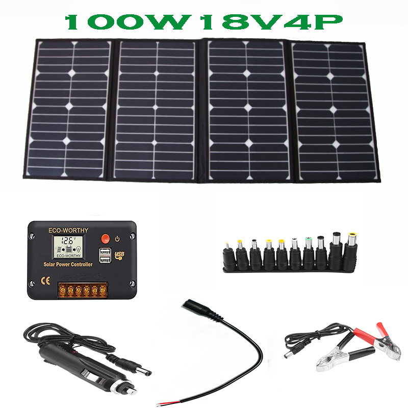Cargador de panel solar plegab - Camping reseña y precio
