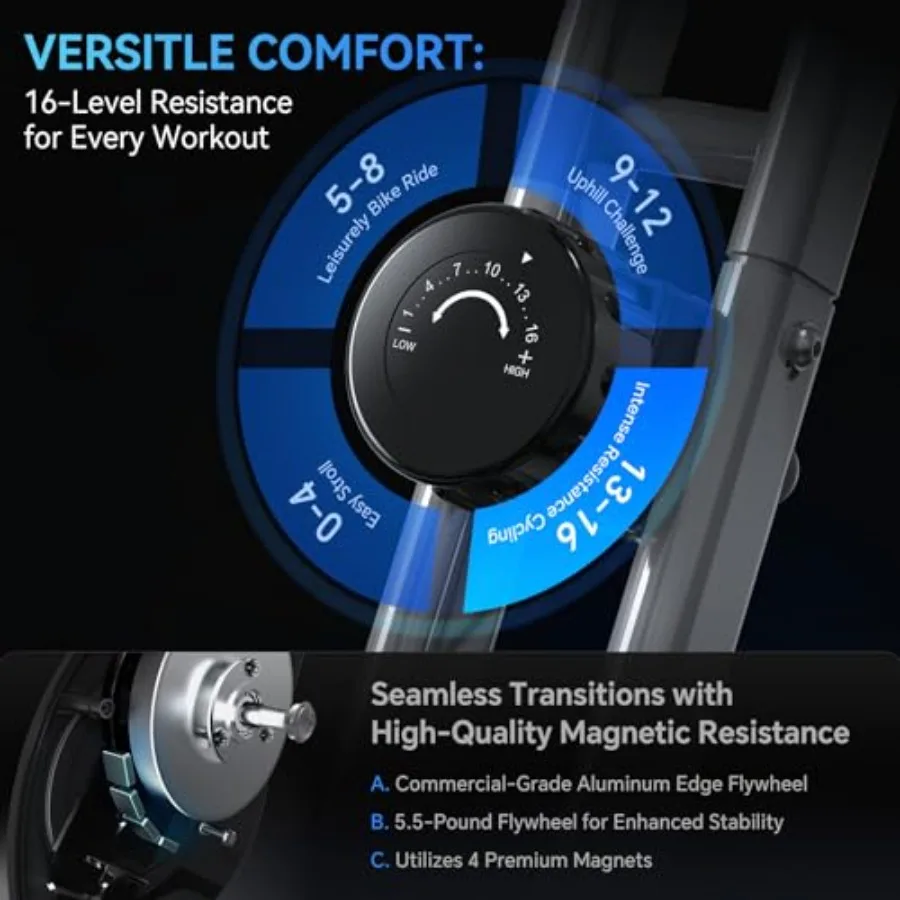 Bicicleta de ejercicio plegabl - Exercise Bike Magnetic Resistance reseña y precio