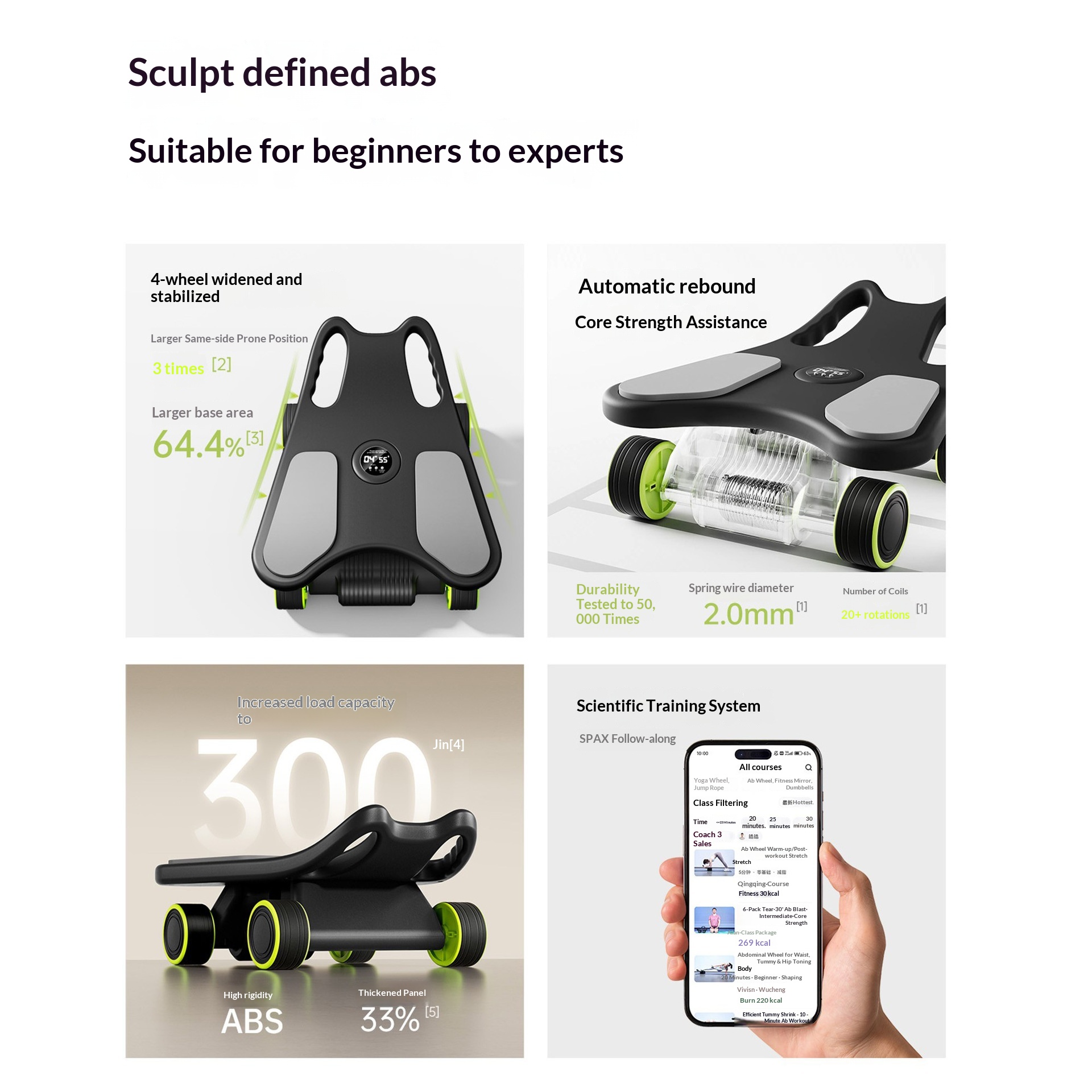 Rodillo Abdominal con Soporte  - Ab Roller Wheel With Elbow Support reseña y precio