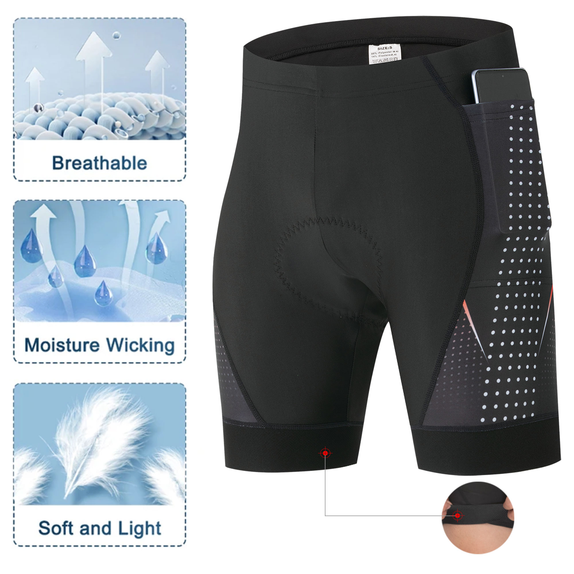Pantalones Cortos de Ciclismo  - Padded Cycling Shorts 5D Gel reseña y precio