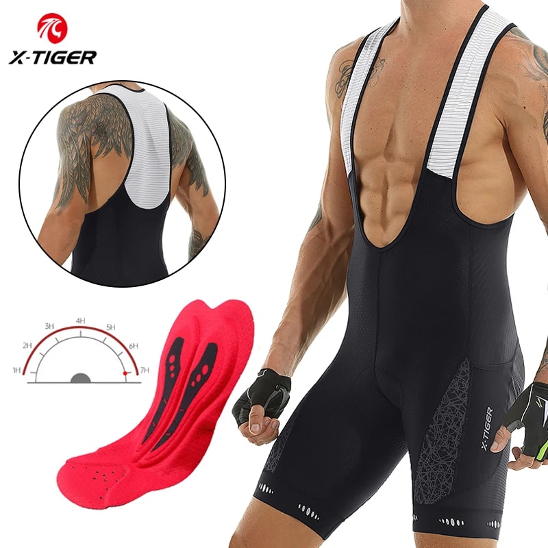 Pantalones cortos con pechera  - Padded Cycling Shorts 5D Gel reseña y precio