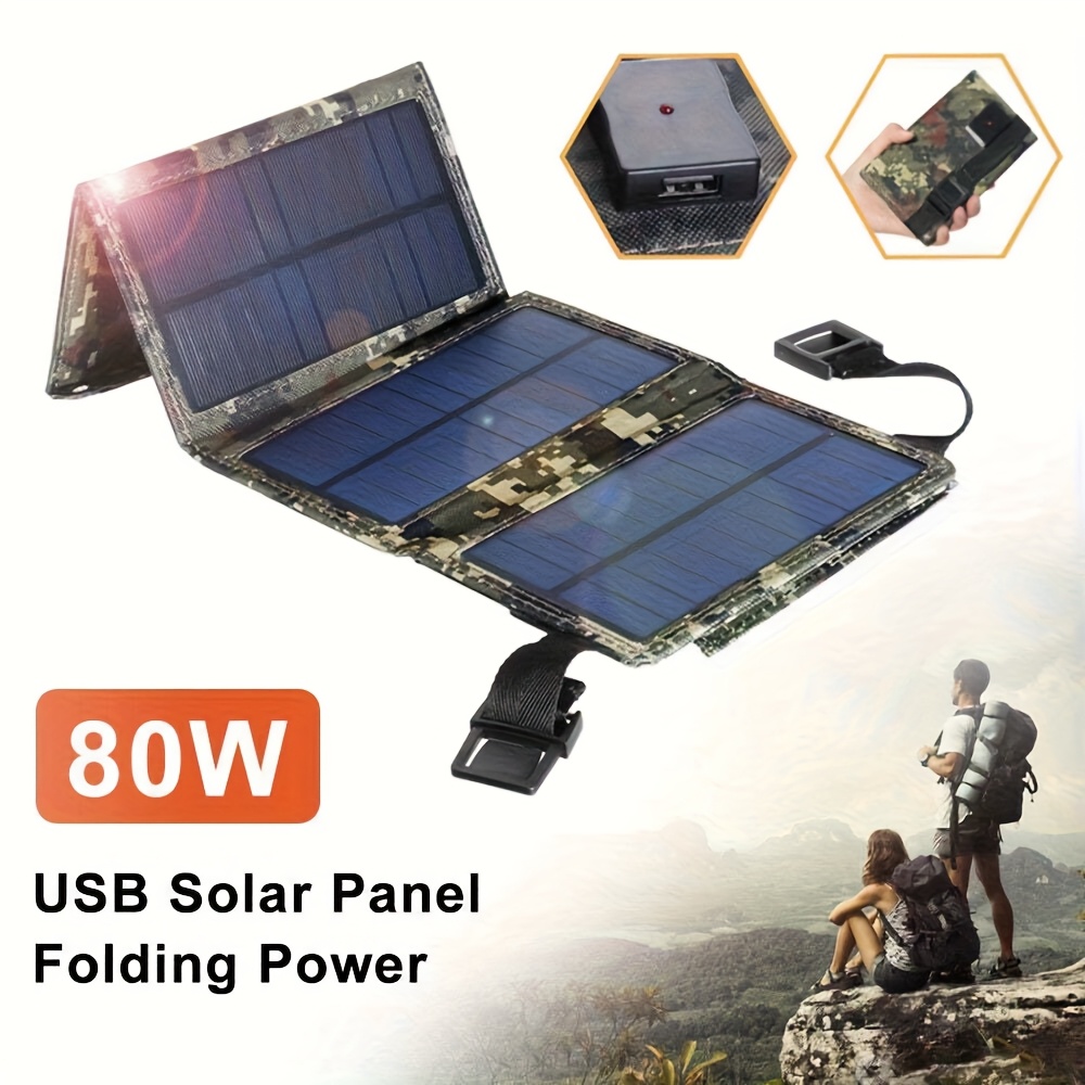 Panel Solar Portátil Plegable  - Camping reseña y precio