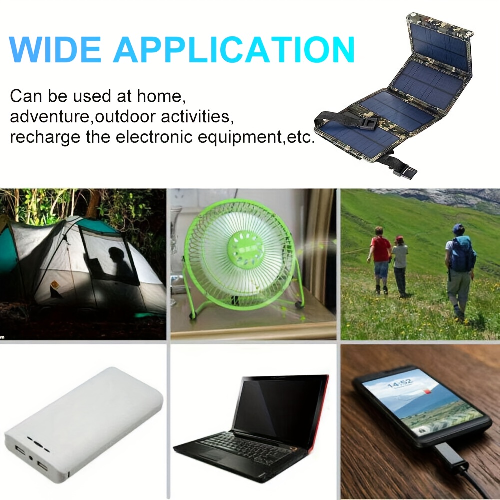 Panel Solar Portátil Plegable  - Camping reseña y precio