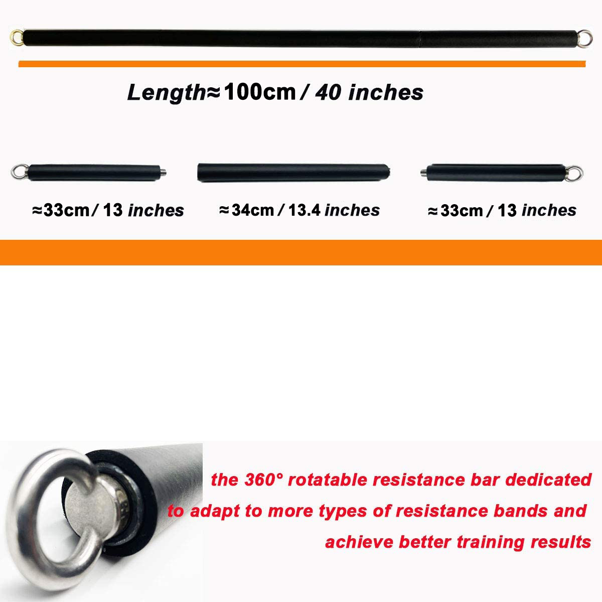 Banda elástica de resistencia  - Pilates Bar Kit With Resistance Bands reseña y precio